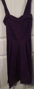 Purple 50s swing dress